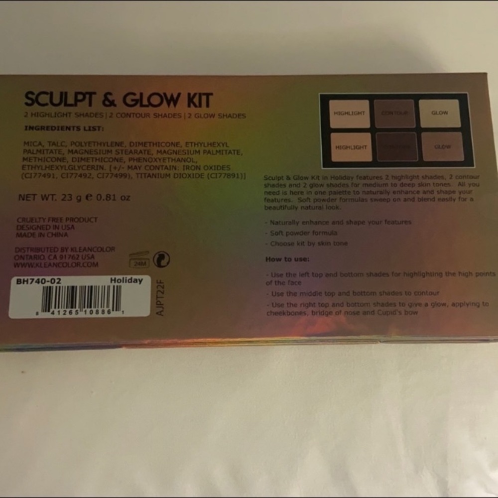 Sculpt & Glow Palette by KleanColor - Picture 5 of 5